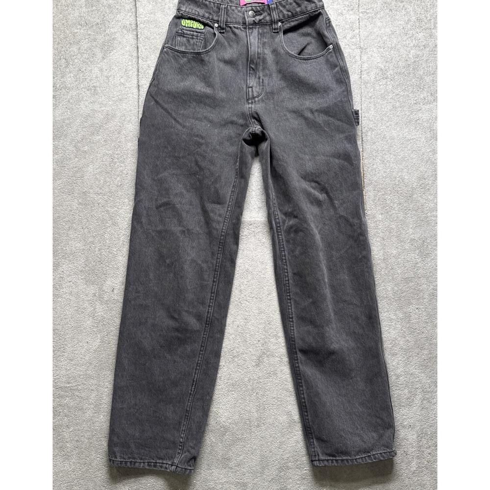 Empyre Carpenter Jeans Womens 4 Black Baggy High Rise Skater Y2K Denim 30"